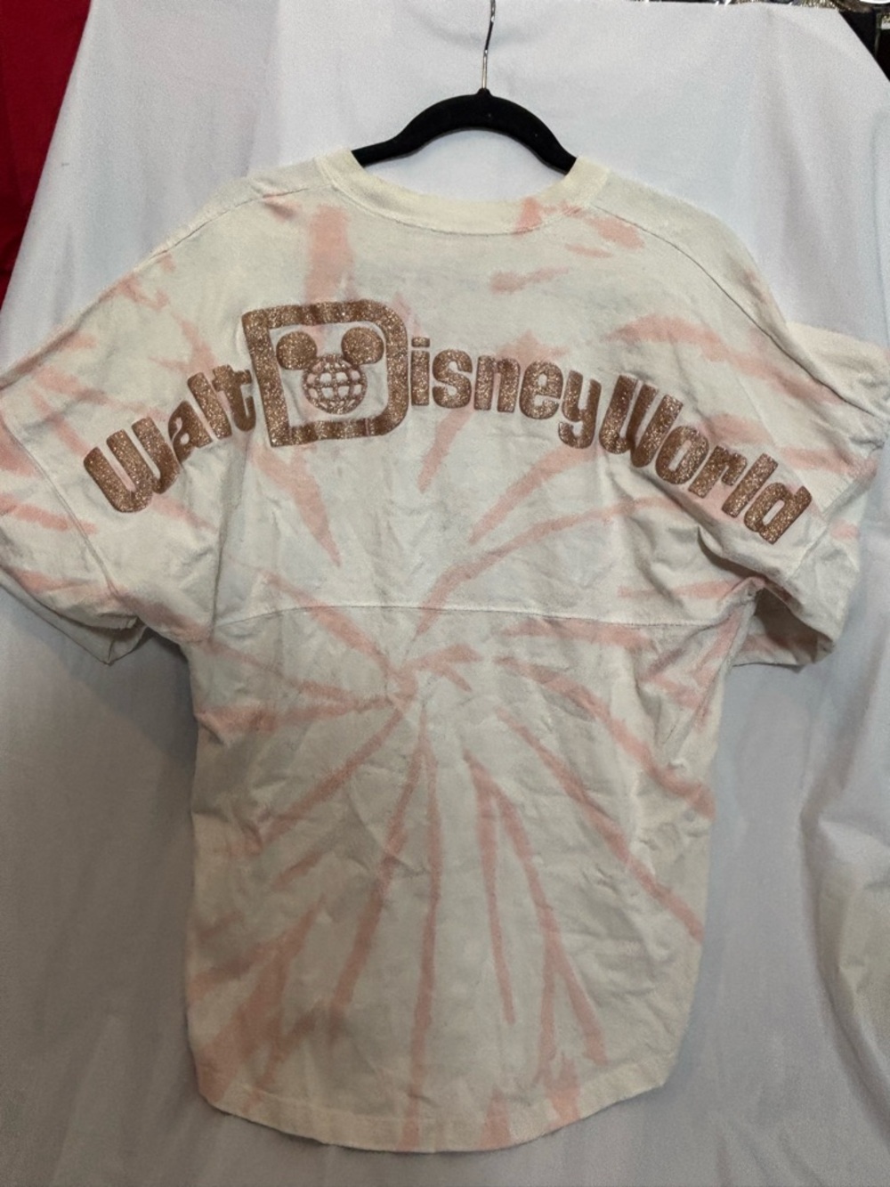 Disney Spirit Jersey  Tie-Dye T-Shirt - Pink & White